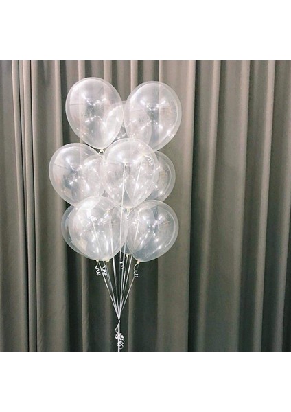 100 Adet 12 Inç 2.8 G/adet Şeffaf Lateks Balonlar Şeffaf Balon Düğün/parti/doğum Günü Dekorasyon Topu (Yurt Dışından)