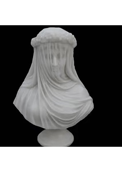Örtülü Kızlık Büstü Heykeli Gotik Ev Dekor Soyut Beyaz Reçine Heykel Tanrıça Heykeli El Sanatları Ev Estetiği (Yurt Dışından) modelleri
