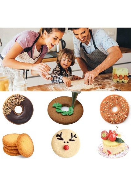 Торт В Форме,2x Çerez Bisküvi Kesici Seti, Yuvarlak Paslanmaz Çelik Pasta Halkaları Yuvarlak Kutu ile 24 Parça (Yurt Dışından) fırsatları