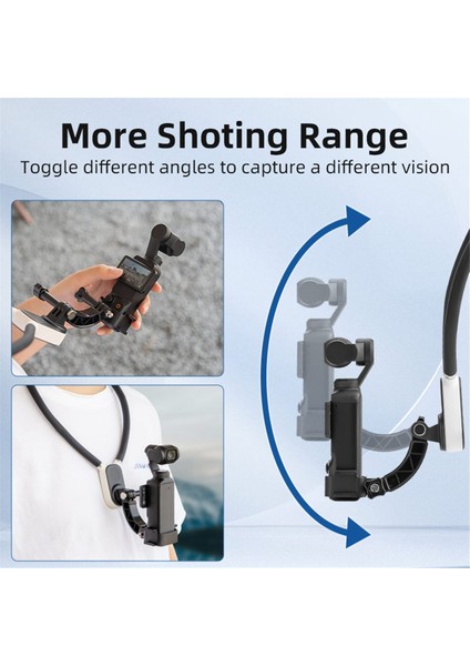 Cep 3 Aksiyon Kamerası Manyetik Aksiyon Kamerası Aksesuarları ile Uyumlu Boyun Montajı Hızlı Bırakma Tutuşu (Yurt Dışından)