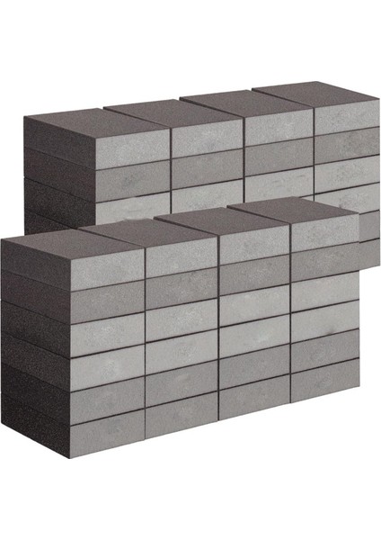 48 Adet Zımpara Süngeri Ince Kaba Zımpara Blok Seti Yıkanabilir ve Yeniden Kullanılabilir Zımpara Kağıdı Blok 60/80/100/120/180/220 Grit (Yurt Dışından)