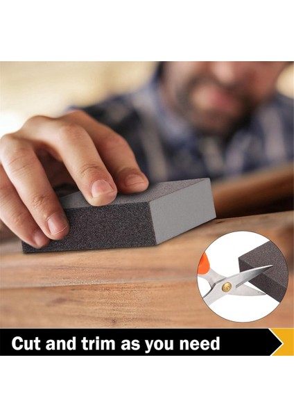 48 Adet Zımpara Süngeri Ince Kaba Zımpara Blok Seti Yıkanabilir ve Yeniden Kullanılabilir Zımpara Kağıdı Blok 60/80/100/120/180/220 Grit (Yurt Dışından)