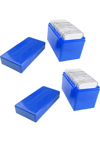 2x Kare Plastik 10 Para Kapasiteli Tutucu Döşeme Saklama Kutusu Kasa Pccb Ngc Pcgs Için Fit (Yurt Dışından)