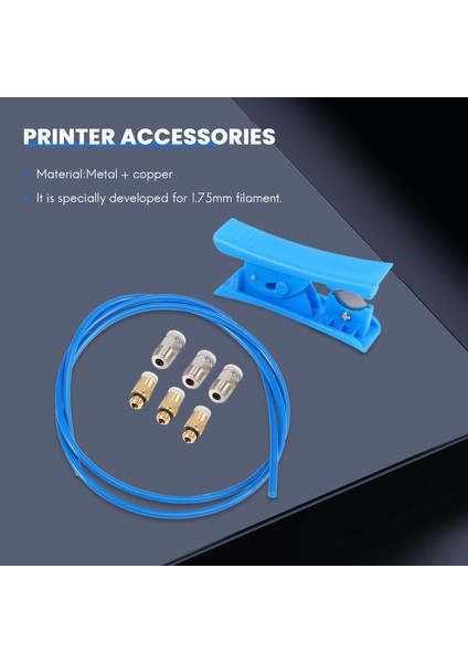 Oğlak Burcu Için Ptfe Bowden Boru Xs Serisi 1m ve 3D Yazıcı Için Boru Kesici 1.75MM Filament Pnömatik Bağlantılı (Yurt Dışından)