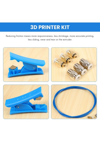 Oğlak Burcu Için Ptfe Bowden Boru Xs Serisi 1m ve 3D Yazıcı Için Boru Kesici 1.75MM Filament Pnömatik Bağlantılı (Yurt Dışından)