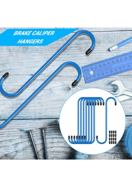 8 Adet Fren Kaliper Askıları Fren Kaliper Kancaları Lastik Uçlu Fren, Aks ve Süspansiyon Çalışması Için Otomotiv Aracı (Yurt Dışından)