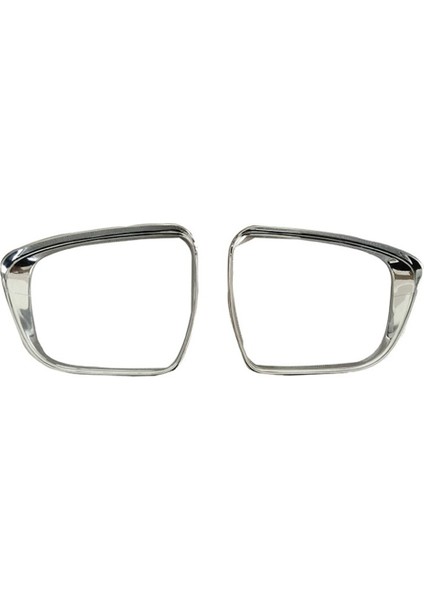 Araba Dikiz Aynası Kapağı Yağmur Kaş Çerçevesi Trim Xtrail T32 Rogue 2014-2020 ile Uyumlu, Abs Krom (Yurt Dışından)