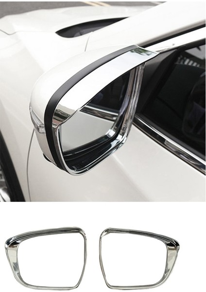 Araba Dikiz Aynası Kapağı Yağmur Kaş Çerçevesi Trim Xtrail T32 Rogue 2014-2020 ile Uyumlu, Abs Krom (Yurt Dışından) fiyatları