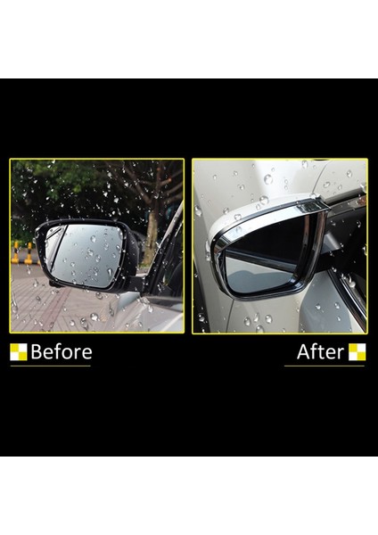 Araba Dikiz Aynası Kapağı Yağmur Kaş Çerçevesi Trim Xtrail T32 Rogue 2014-2020 ile Uyumlu, Abs Krom (Yurt Dışından) modelleri