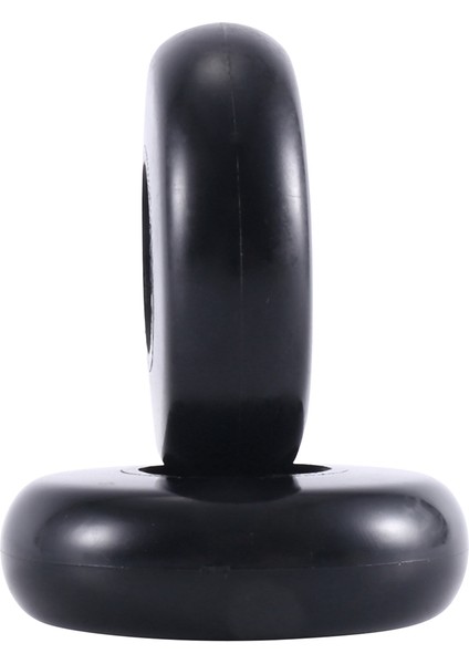 2 Takım 55MM x 18MM Bagaj Bavul Yedek Tekerlekler, Pu Döner Sarhoş Tekerlek Karbon Çelik Rulmanlar Tamir Takımları Siyah (Yurt Dışından)
