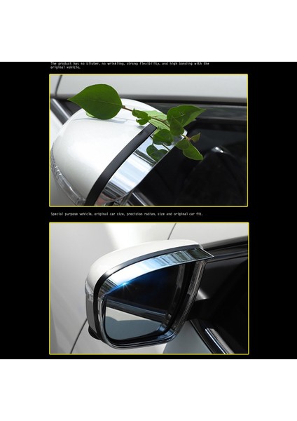 Araba Dikiz Aynası Kapağı Yağmur Kaş Çerçevesi Trim Xtrail T32 Rogue 2014-2020 ile Uyumlu, Abs Krom (Yurt Dışından) fırsatları