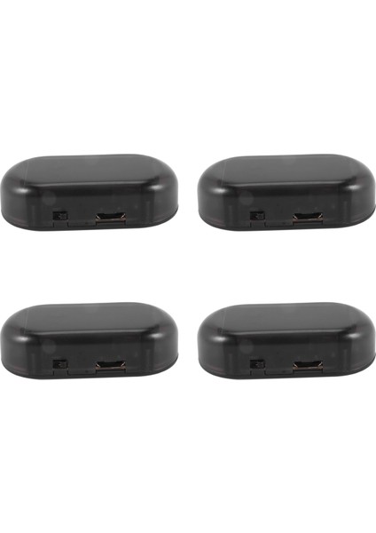 4x Araba Güneş Enerjisi Simüle Kukla Alarm Uyarı Anti-Hırsızlık LED Yanıp Sönen Güvenlik Işığı Lambası Kırmızı (Yurt Dışından)