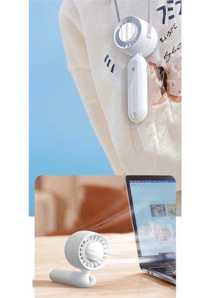 Yarıiletken Fan Taşınabilir El USB Mini Şarj Edilebilir Tembel Seyahat Soğutma Araba Hava Soğutucu Açık-A (Yurt Dışından)