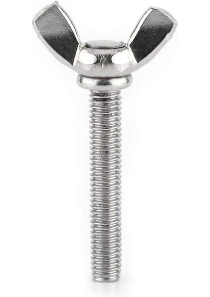 10 Adet M5 Kelebek Kanat El Vidaları Cıvata 304 Paslanmaz Çelik Bağlantı Elemanı Çeşitleri Seti, Tam Dişli (M5X40MM) (Yurt Dışından)