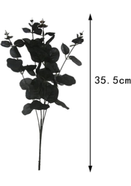 14PCS Siyah Cadılar Bayramı Dekor Yapay Çiçek Okaliptüs Dalları Kaynaklanıyor Masa Centerpieces Iç Mekan Süslemeleri (Yurt Dışından) fiyatları