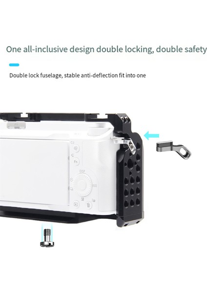 Zve1 Kamera Koruyucu Çerçeve ile Uyumlu Alüminyum Alaşımlı Kamera Koruyucu Kafes Kamera Slr Sabitleyici W/soğuk Ayakkabı Montajı (Yurt Dışından) fırsatları