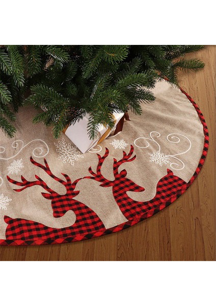 Noel Ağacı Etek 32 Inç, Kar Tanesi-Ren Geyiği, Parti Kapalı Noel Ağacı Dekor Için Noel Ağacı Etek Noel Dekor (Yurt Dışından) fiyatları