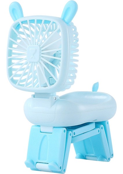 Deforme Hayvan Izle Fan Mini Karikatür Bilek Şarj USB Tavşan Mavi (Yurt Dışından) indirimleri