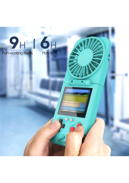 Taşınabilir Fan, Şarj Edilebilir Pil 800 Mah Katlanır USB Fan 500 Oyunlu El Tipi Retro Oyun Konsolu (Mavi) (Yurt Dışından) modelleri