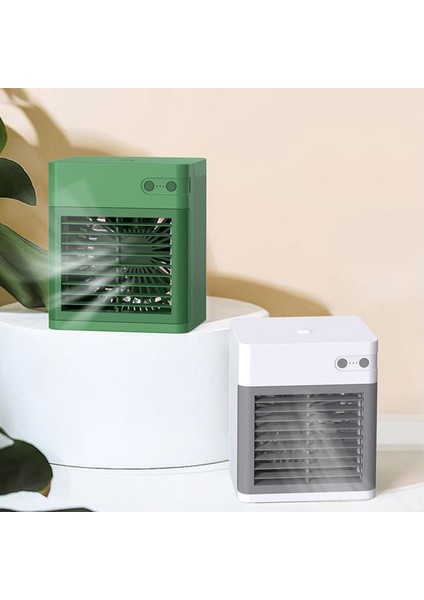 Hava Soğutucu Fan Mini Masaüstü Klima Ev Ofis Için USB Su Soğutma Nemlendirici Arıtma - Yeşil (Yurt Dışından)