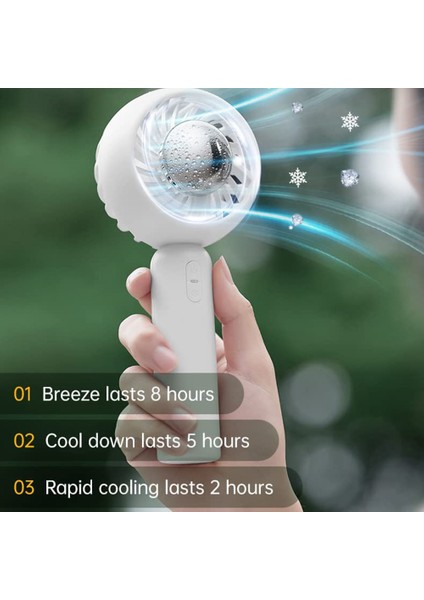 Taşınabilir El Fanı Kişisel Klima Mini Yarı Iletken Soğutma Küçük Soğutucu USB Şarj Edilebilir (Yurt Dışından)