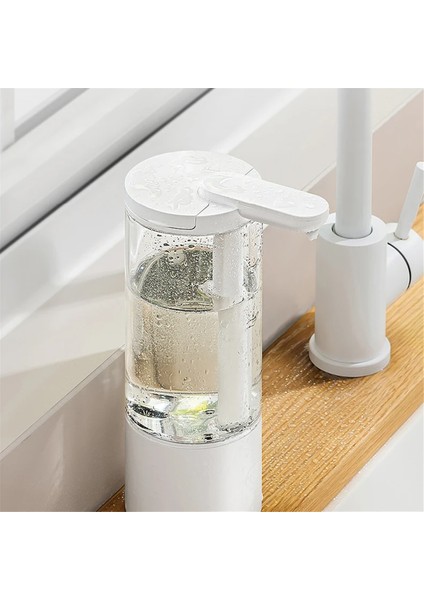 Mutfak 500 ml Otomatik Sıvı Sabunluk USB Şarj Edilebilir Fotoselli El Yüksek Kapasiteli Deterjan Banyo Dispenseri (Yurt Dışından)