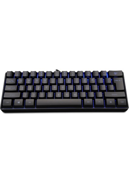 Taşınabilir Kablolu Oyun Tuş Takımı 61 Tuş Rgb Arkadan Aydınlatmalı Mekanik Hissediyorum Dizüstü Klavye Iş Ofisi ile Uyumlu (Yurt Dışından)