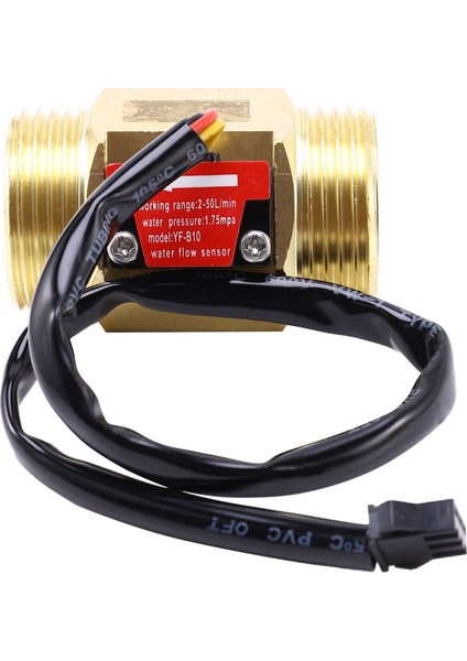 2x B10 DN25 1 Inç Su Hall Etkisi Türbin Akış Sensörü Ölçer Türbin Debimetre 2-50L/DAK (Pirinç) (Yurt Dışından) fiyatları