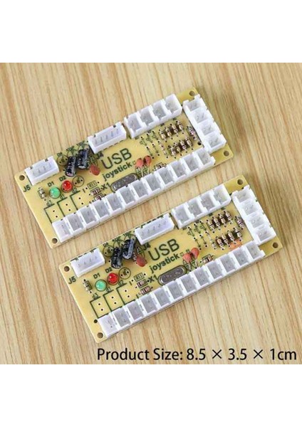 2x Sıfır Gecikme Arcade Dıy Kiti USB Kodlayıcı Pc'den Joystick'e, 5pin Joystick ve 2.8mm Düğme ile Uyumlu (Yurt Dışından) fiyatları