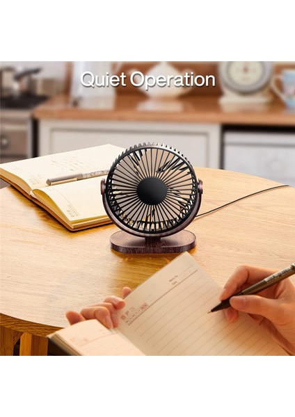 6.5 Inç USB Masa Fanı 3 Hız Sessiz Taşınabilir Masaüstü Masa 360° Ayar Ev Ofis Için Kişisel Mini Siyah (Yurt Dışından) indirimleri