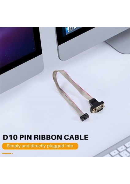 Db9 RS232 - 10 Pimli Şerit Kablo Konnektör Adaptörü (Yurt Dışından) fırsatları
