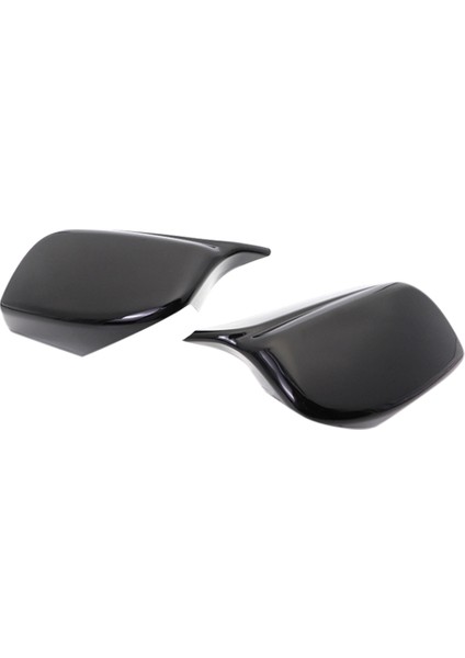 Araba Parlak Siyah Dikiz Yan Cam Ayna Kapağı Trim Dikiz Aynası Kapakları Değiştirme ile Uyumlu E60 E61 E63 E64 2003-2010 (Yurt Dışından)