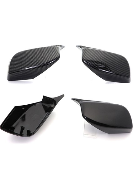 Araba Parlak Siyah Dikiz Yan Cam Ayna Kapağı Trim Dikiz Aynası Kapakları Değiştirme ile Uyumlu E60 E61 E63 E64 2003-2010 (Yurt Dışından) indirimleri