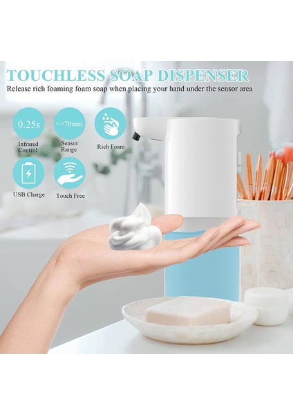 Otomatik Sabunluk, Fotoselli El Köpük Sabunluk 350 ml Ev Banyo Mutfak Okul Ofis Restoran Için (Yurt Dışından) modelleri