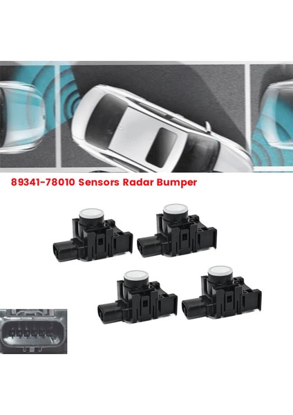 4 Adet Araba Park Radar Sensörü Ultrasonik 89341-78010 ile Uyumlu ES350 GS350 NX300 NX200T 2015-2018 Park Yardım Sensörü (Yurt Dışından)