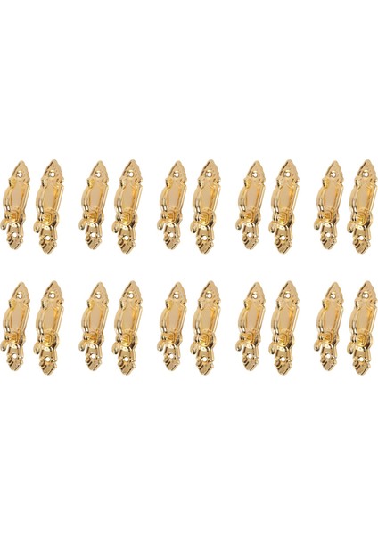 Vidalı Montaj Perde Püskül Kravat Arka Tieback Duvar Kancaları 20PCS Altın Ton (Yurt Dışından)