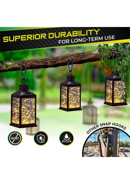 12 Adet 8X80MM Yaylı Kanca, Karabina Klipsi, Kapalı ve Açık Hava Aktivitesi Için Hızlı Bağlantı Karabinalar, Kamp, Tırmanma (Yurt Dışından) indirimleri