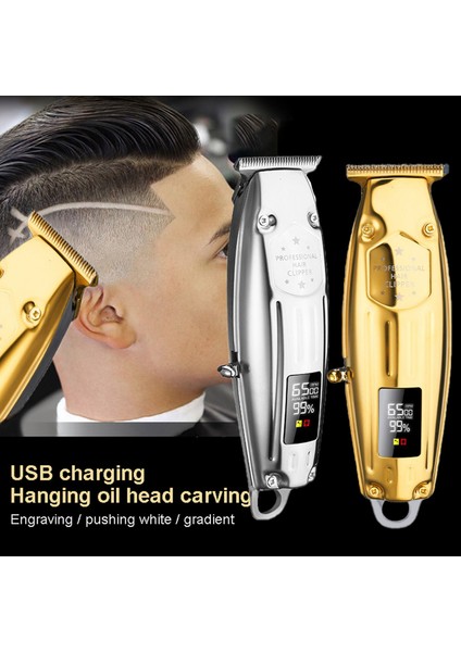 Berber Şarj Edilebilir Erkekler Için Saç Düzeltici Elektrikli Sakal Tıraş Makinesi Saç Kesme Makinesi Saç Kesme Makinesi Gümüş (Yurt Dışından) fiyatları