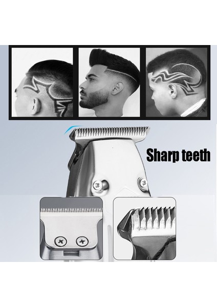 Berber Şarj Edilebilir Erkekler Için Saç Düzeltici Elektrikli Sakal Tıraş Makinesi Saç Kesme Makinesi Saç Kesme Makinesi Gümüş (Yurt Dışından) modelleri