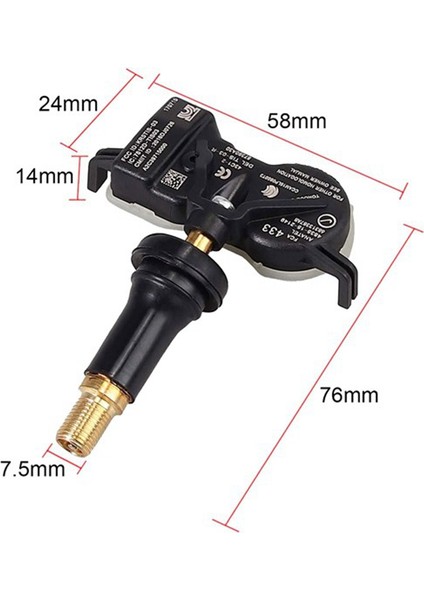 Araba Lastik Basıncı Sensörü Tpms 68313387AB Jeep Grand Cherokee Pusula Dodge Durango Fiat 500X (Yurt Dışından) modelleri