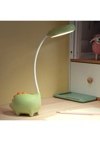 sevimli Karikatür Dinozor Küçük Masa Lambası USB Şarj Dokunmatik Renk Değişimi Sevimli Çocuk Öğrenciler Öğrenme Göz Koruması B (Yurt Dışından) modelleri