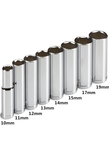 Yeni Profesyonel 16 Parça 3/8 Inç Sürücü Derin Lokma Seti, Metrik, 10 Mm-19 mm (Yurt Dışından)
