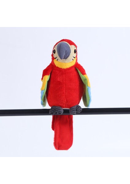 Konuşan Papağan Konuşan Papağan Peluş Oyuncak Elektronik Kuş Pet Konuşan Peluş Papağan Çocuklar Için Erken Eğitim Oyuncak (Kırmızı) (Yurt Dışından)