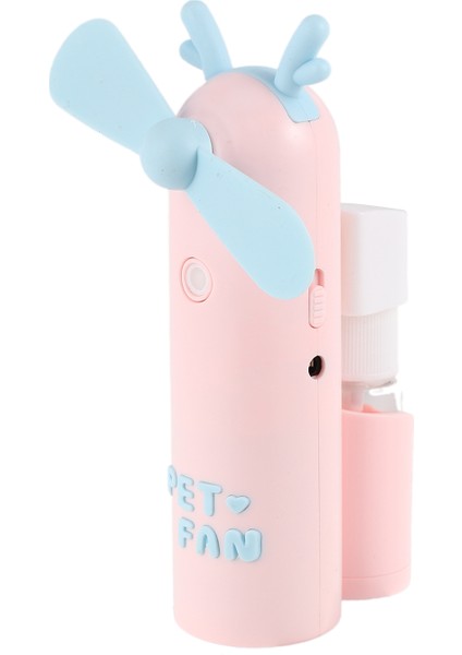 Çok Fonksiyonlu USB Mini El Fanı Taşınabilir Su Küçük Nemlendirme Klima (Pembe Geyik) (Yurt Dışından) modelleri