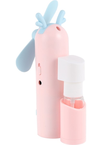 Çok Fonksiyonlu USB Mini El Fanı Taşınabilir Su Küçük Nemlendirme Klima (Pembe Geyik) (Yurt Dışından) fırsatları