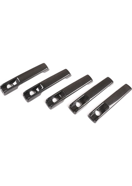 Saf Karbon Fiber Otomatik Dış Kapı Kulp Kılıfı ile Uyumlu G Sınıfı W463 W464 G65 G55 G63 G500 G550 G350 2019-2020 (Yurt Dışından) modelleri