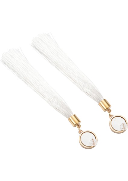 Kadınlar Uzun Küpe Asılı Bohem Küpe Etnik Beyaz (Yurt Dışından) fırsatları