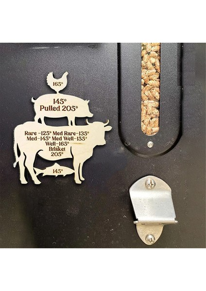 Barbekü Partisi Aksesuarları, Et Sıcaklık Kılavuzu, Et Tütsüleme Kılavuzu, Barbekü Dekoratif Füme Et Aksesuarları (Yurt Dışından) modelleri