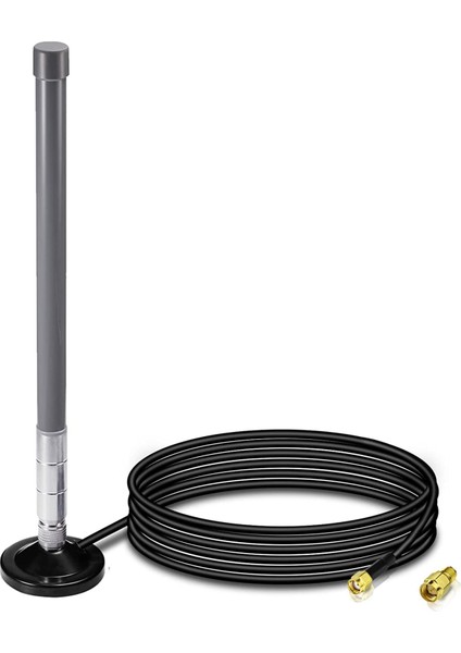 Lora Anten 868MHZ 3 Dbi Fiberglas Lorawan Anten, Manyetik Tabanlı 3 Metre Uzatma Kablosu, Nebra ile Uyumlu (Yurt Dışından)