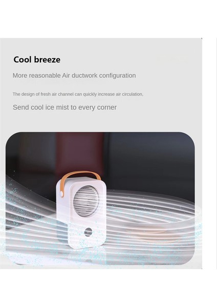 Taşınabilir Hava Soğutucu Fan USB Mini Klima Nemlendirici Dijital Ses Kontrolü Elektrikli Ofis Ev-A Için (Yurt Dışından) fırsatları